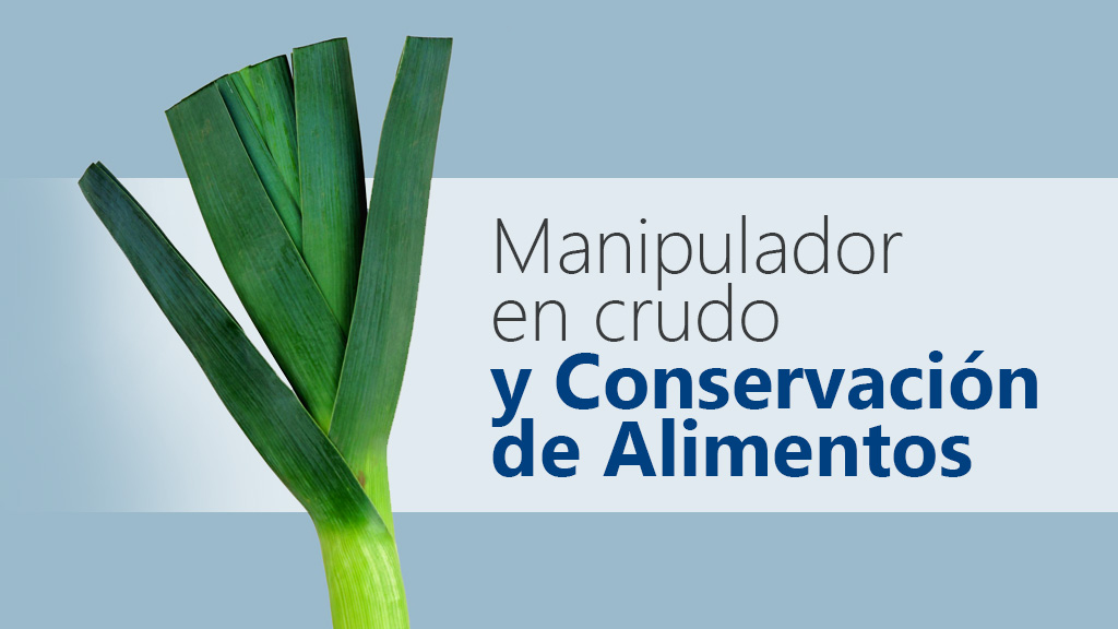 Curso de Manipulador en crudo y conservaci&oacute;n de alimentos