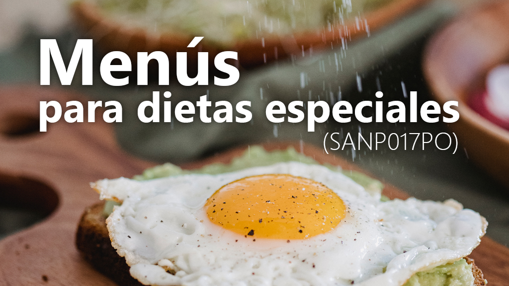 Curso de Menús para dietas especiales (SANP017PO)